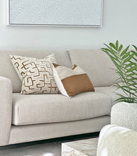 'Casa' Cushion / NZ MADE / NZ Feather Inner / 60x40cm / Clay-Natural