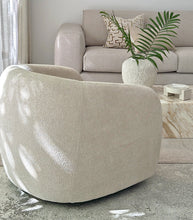 'Newport' Swivel Occasional Chair / Natural