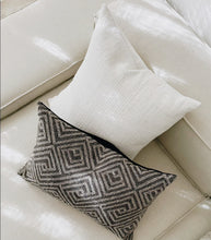 'Puglia' Cushion w Feather Inner / NZ MADE / 55x55cm / Sunbleach (Chalk Series)