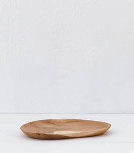 Suar Wood Oval Plate / Natural
