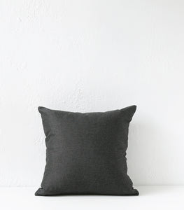 Outdoor / 'Tahiti' Cushion / NZ MADE / 55x55cm / Caviar