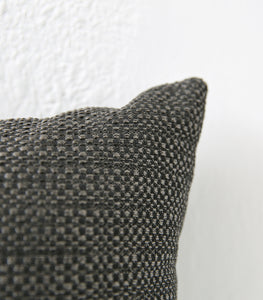 Outdoor / 'Tahiti' Cushion / NZ MADE / 55x55cm / Caviar