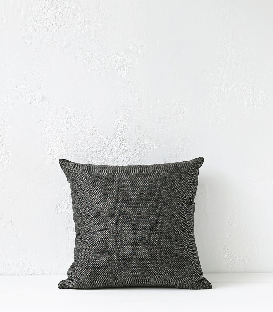 Outdoor / 'Tahiti' Cushion / NZ MADE / 55x55cm / Caviar