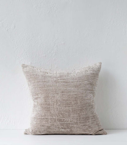 'The Hills' Cushion / NZ MADE / Feather Inner / 55x55cm / Pumice