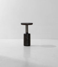 District Eight / 'Torus Coffee Table / Burned Fir / Black Marble / Small