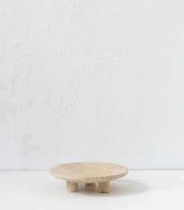 Travertine Bowl / 3 Leg / 23cmD