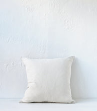'Velvet Check' Cushion / NZ MADE / Feather Inner /55x55cm / Taupe