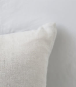 'Velvet Check' Cushion / NZ MADE / Feather Inner / 60x40cm/Silver Grey