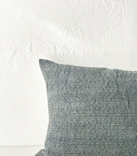 'Vintage Weave' Cushion / NZ MADE / NZ Feather Inner / 40x60cm / Ocean