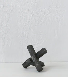 'Converge' Sculpture / Black Marble