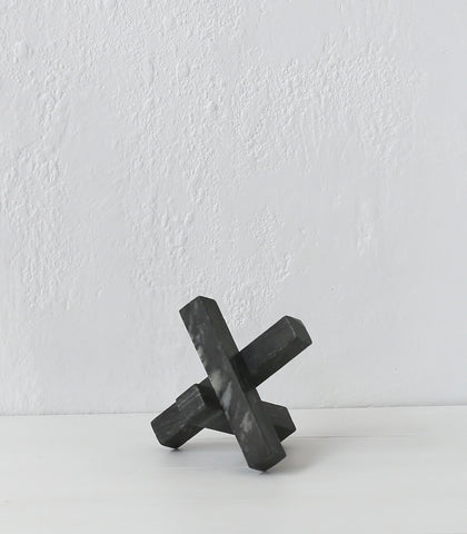 'Converge' Sculpture / Black Marble