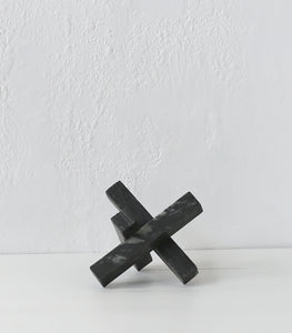 'Converge' Sculpture / Black Marble