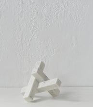 'Converge' Sculpture / White Marble