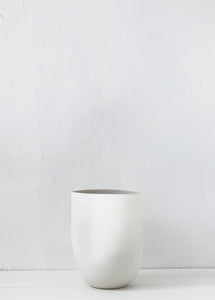 'Curve' Vase / Wide - Large / Matte White