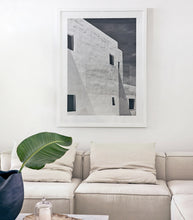 'Afternoon Light' Ibiza / B & W Framed Print / A0