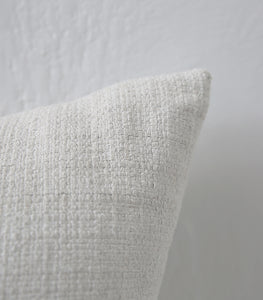 'Ibiza' Cushion w Feather Inner / NZ MADE / 55x55cm / Sunbleach (Chalk Series)