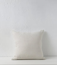 'Milos' Cushion w Feather Inner / NZ MADE / 55x55cm /  Sunbleach (Chalk Series)