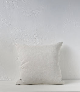 'Puglia' Cushion w Feather Inner / NZ MADE / 55x55cm / Sunbleach (Chalk Series)