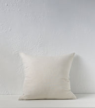 'Puglia' Cushion w Feather Inner / NZ MADE / 55x55cm / Sunbleach (Chalk Series)