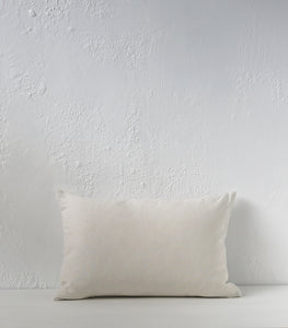 'Puglia' Cushion w Feather Inner / NZ MADE / 60x40cm / Sunbleached (Chalk Series)