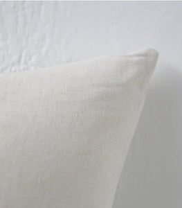 'Puglia' Cushion w Feather Inner / NZ MADE / 55x55cm / Sunbleach (Chalk Series)