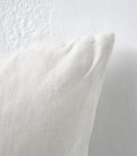 'Puglia' Cushion w Feather Inner / NZ MADE / 60x40cm / Sunbleached (Chalk Series)