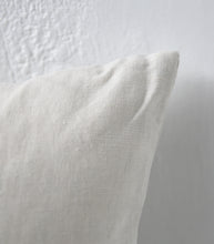 'Puglia' Cushion w Feather Inner / NZ MADE / 60x40cm / Sunbleached (Chalk Series)