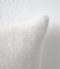 'Puglia' Cushion w Feather Inner / NZ MADE / 60x40cm / Sunbleached (Chalk Series)