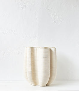 'Toga' Vase / Off White / Small