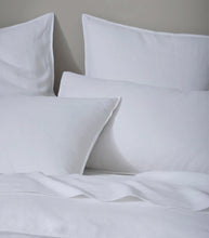 French Flax Linen / Euro Pillowcase / PAIR / White