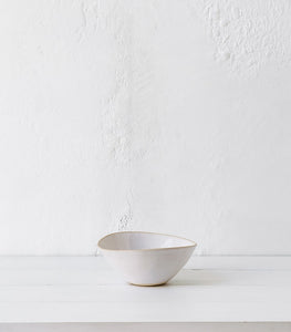 Wonki Ware / Soup Bowl / White Beach Sand