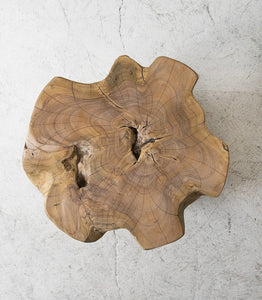 Crusoe Teak Root Round Side Table 45cm