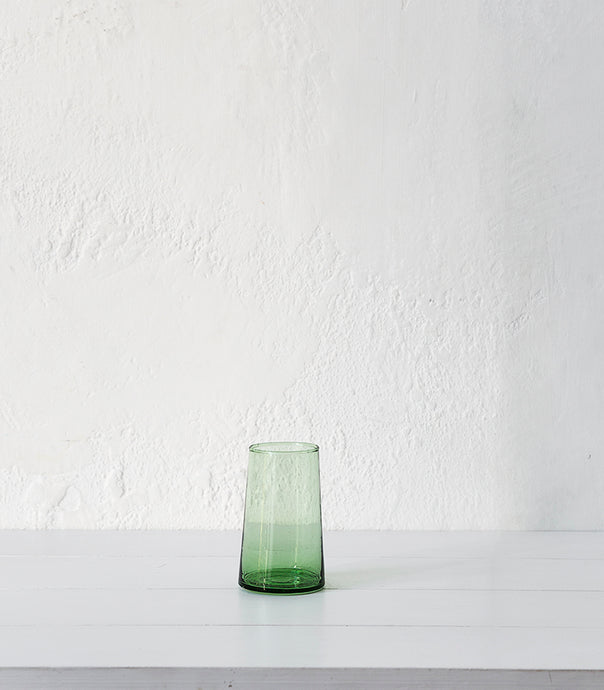 Beldi / Wine Glass / Tapered Tall / 12cm Green