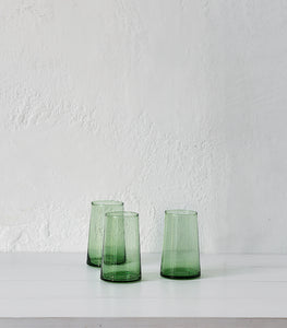 Beldi / Wine Glass / Tapered Tall / 12cm Green