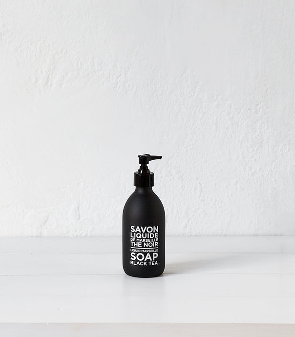 Black & White Liquid Marseille Soap / 300ml / Black Tea