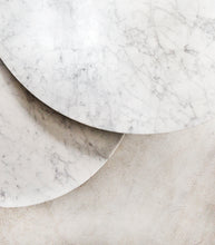 Luxe White Carrara Marble Round Nest - Set of 2