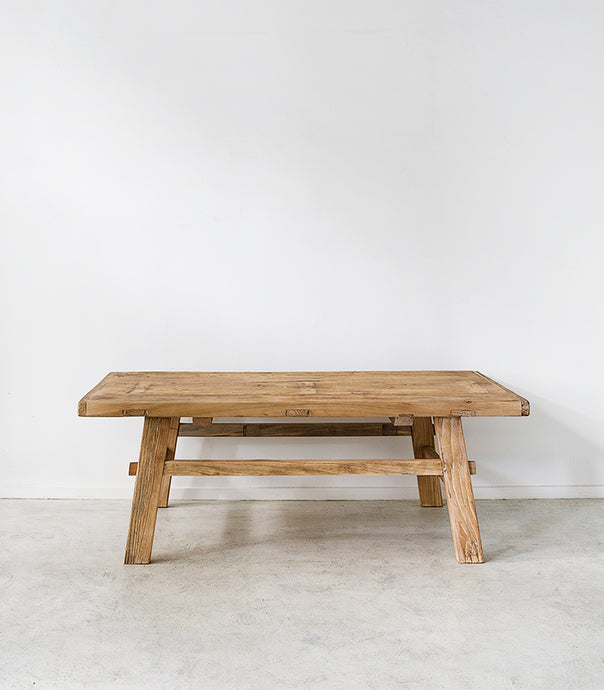 Recycled Elmwood Coffee Table / 120x70cm / Natural
