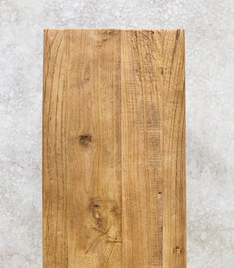Recycled Elmwood Peasant Bench /  Natural / 150cm Long