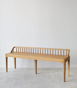 French Oak Spindle Bench / 150cmx35cmx60cm