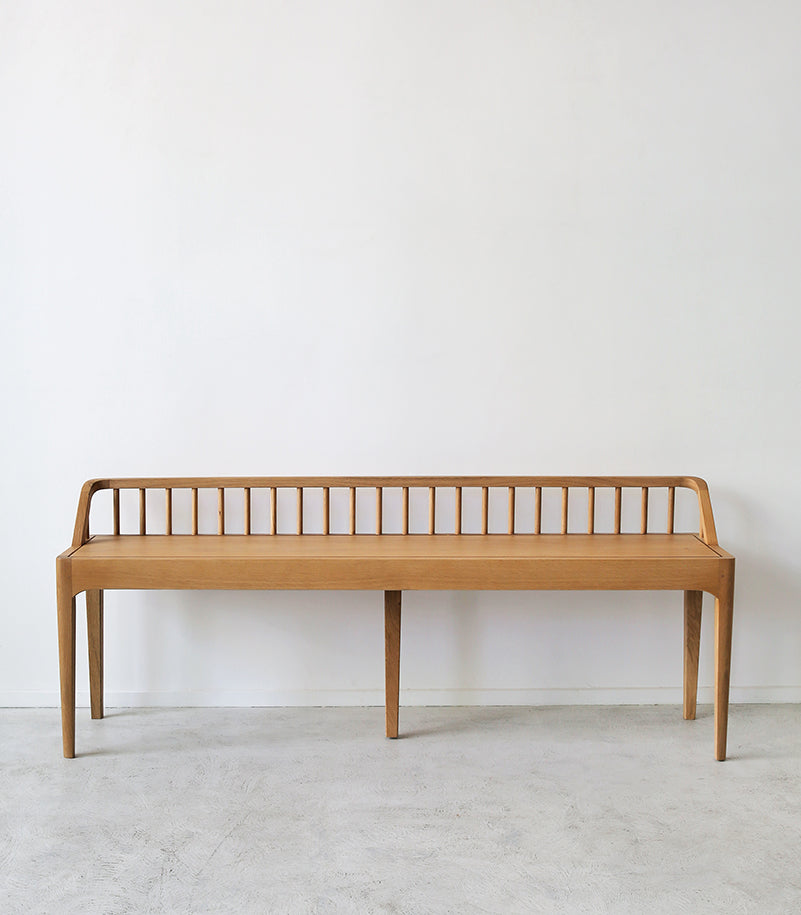 French Oak Spindle Bench / 150cmx35cmx60cm