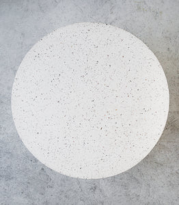 'Georgia' Stool / White Terrazzo / Round
