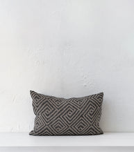 'Karo' Cushion w Feather Inner / 60x40cm / Black
