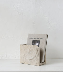 'Kristina Dam' Magazine Keeper / Sandstone