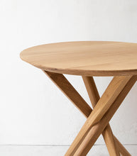 'Mikado' Oak Side Table / 50cmD / Natural