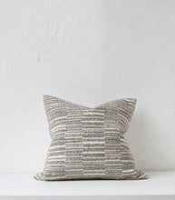 'Nomad' Cushion / NZ Made / Feather Inner / 55x55cm / Smoke