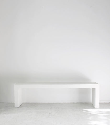 White Concrete Bench / 160cm