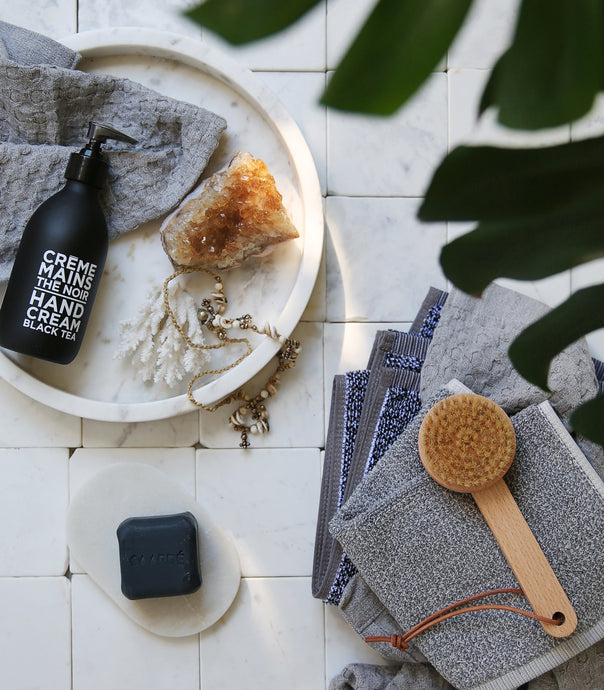 Tweed Face Towel / Grey