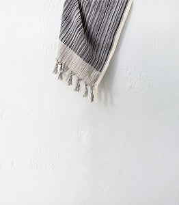 Ottoloom / Moscow Organic Hand Towel / Grey Stripe