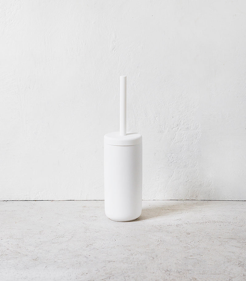Zone Toilet Brush & Holder / White