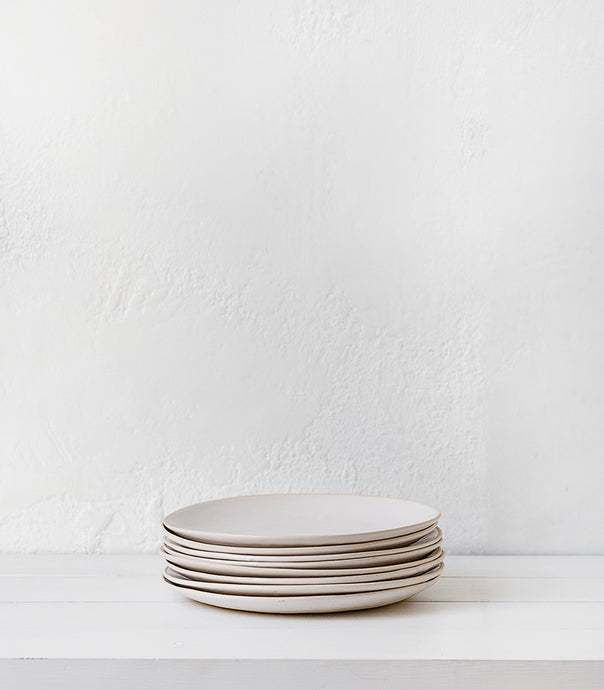 Wonki Ware / Standard Dinner Plate / White Beach Sand